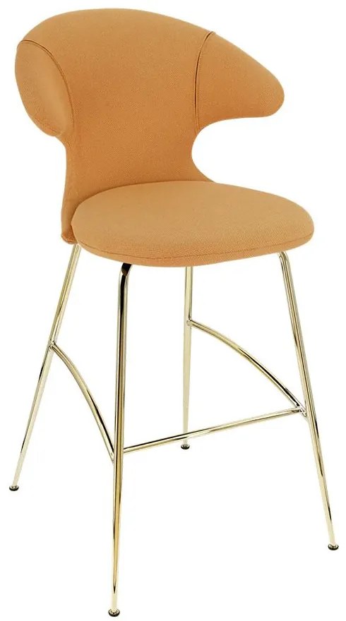 Σκαμπό Μπάρ Time Flies 590-06C5912-1 51x56x112cm Tangerine-Brass Umage
