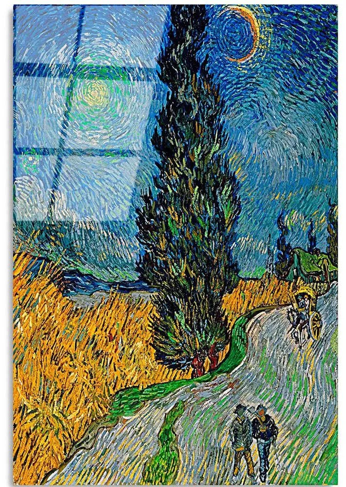 Πίνακας Γυάλινος 123BZM1502 50x70cm Multi Wallity Κάθετοι Glass