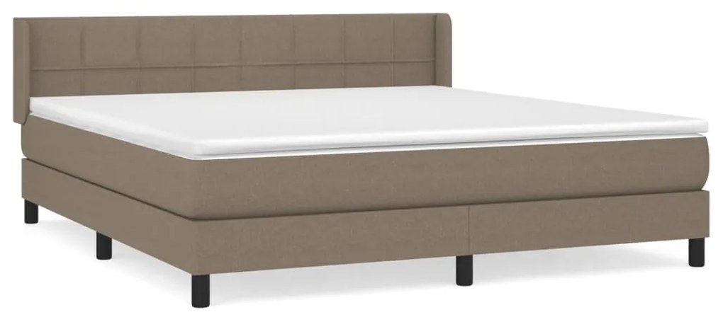 ΚΡΕΒΑΤΙ BOXSPRING ΜΕ ΣΤΡΩΜΑ TAUPE 160X200 ΕΚ. ΥΦΑΣΜΑΤΙΝΟ 3129725