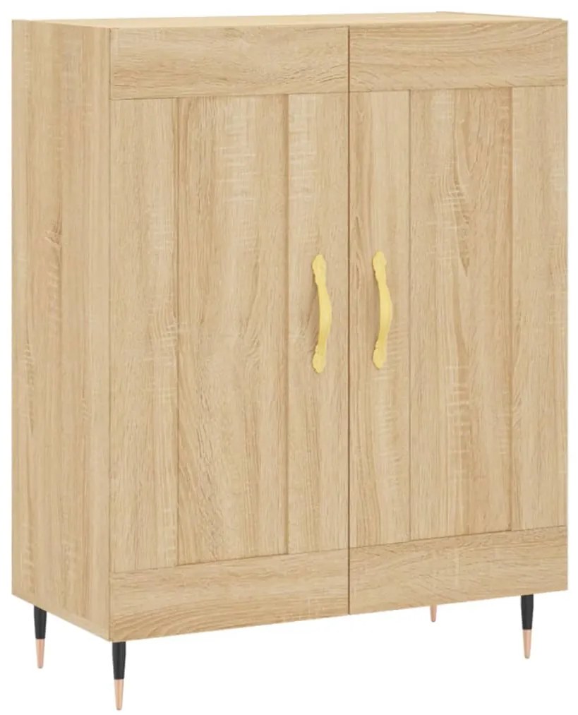 vidaXL Ντουλάπι Sonoma δρυς 69,5 x 34 x 180 εκ. από Επεξεργασμένο Ξύλο