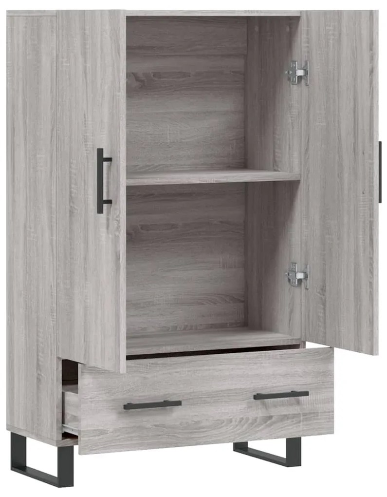 vidaXL Ντουλάπα Γκρι Sonoma 69,5 x 31 x 115 εκ. από Επεξεργασμένο Ξύλο