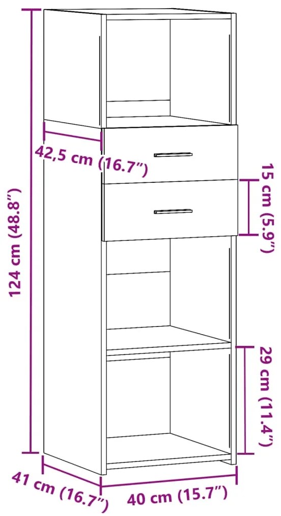 ΝΤΟΥΛΑΠΙ ΓΚΡΙ ΣΚΥΡ. 40X42,5X124 ΕΚ. ΑΠΟ ΕΠΕΞΕΡΓΑΣΜΕΝΟ ΞΥΛΟ 846162