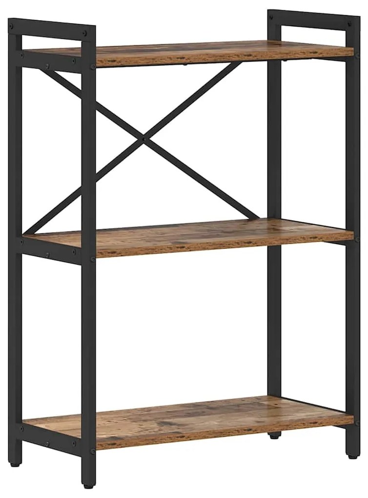 vidaXL Βιβλιοθήκη Παλαιό ξύλο 60 x 30 x 83 εκ Επεξεργασμένο ξύλο