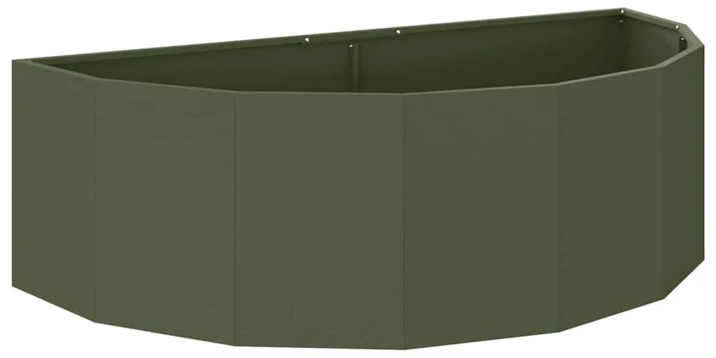 vidaXL Γλάστρα Ελιά Πράσινη 120 x 60 x 35 cm Ατσάλι