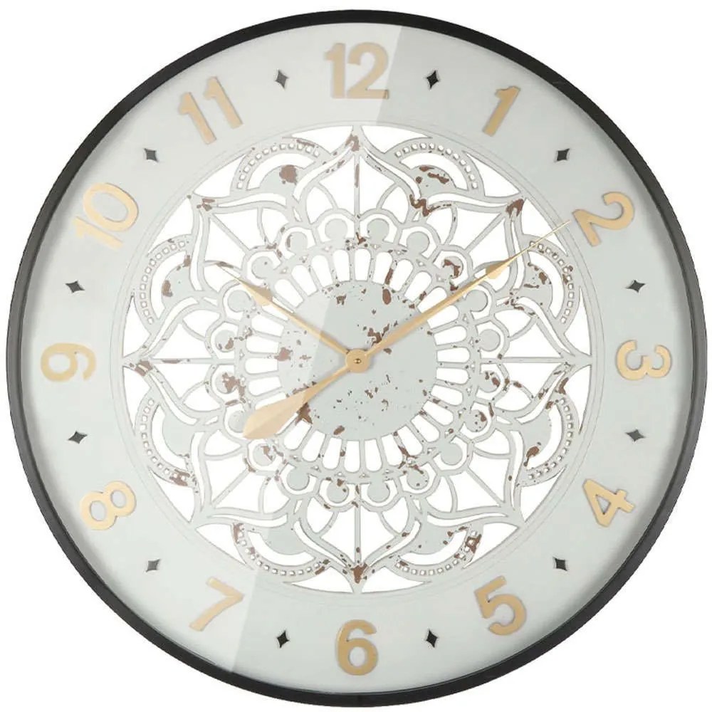 Ρολόι Τοίχου 15-00-94278 Φ80x6cm Multi Marhome Metal, Glass