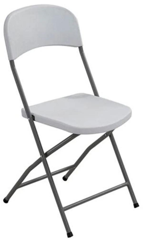 Καρέκλα Streamy Ε501 White 45x48x83 cm Σετ 6τμχ Μέταλλο,Πολυπροπυλένιο