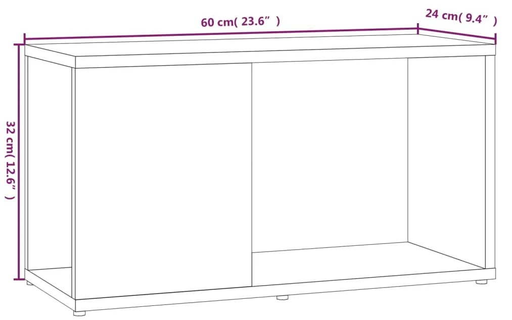 ΈΠΙΠΛΟ ΤΗΛΕΟΡΑΣΗΣ ΓΚΡΙ SONOMA 60X24X32 ΕΚ. ΕΠΕΞΕΡΓΑΣΜΕΝΟ ΞΥΛΟ 816030