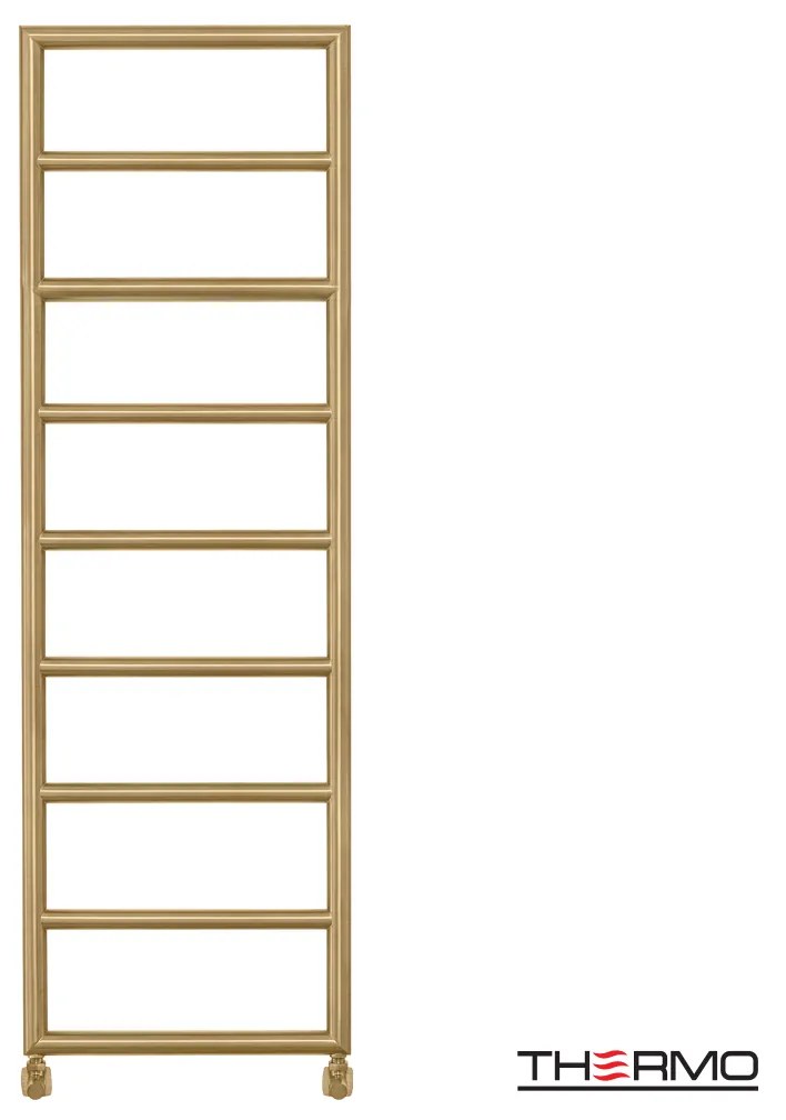 Thermo Tempo Θερμαινόμενη πετσετοκρεμάστρα 150x50cm Brushed Brass (Gold) ΔΕΝ ΠΕΡΙΛΑΜΒΑΝΤΟΝΤΑΙ ΔΙΑΚΟΠΤΕΣ &amp; ΑΝΤΙΣΤΑΣΕΙΣ
