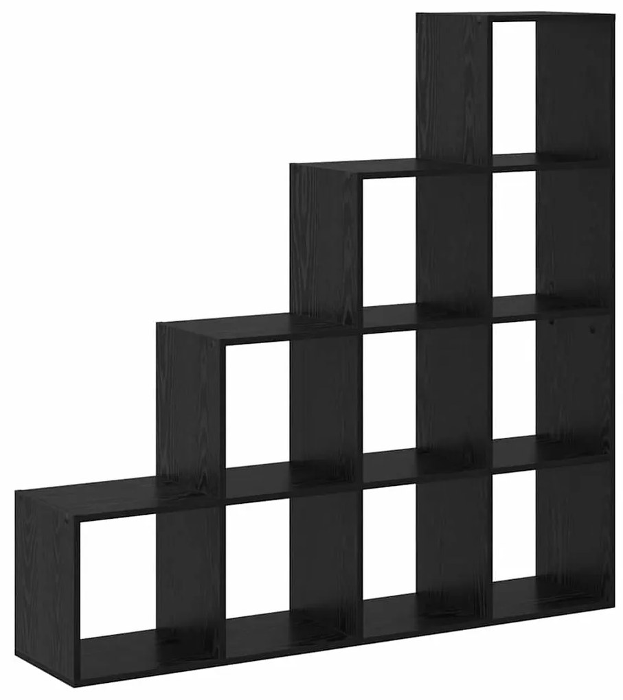 vidaXL Διαχωριστικό Ράφι Δωματίου Μαύρη Οξυά 131,5 x 29 x 131,5 εκ