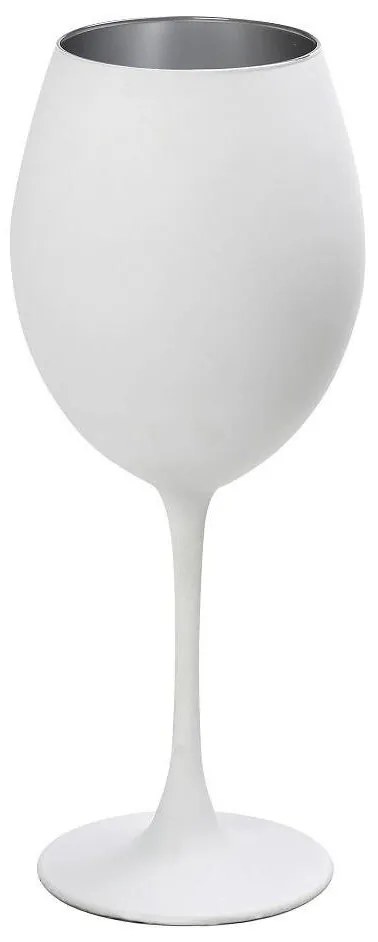 Ποτήρι Κρασιού Κολωνάτο 550ml Espiel Maya White Silver RAB321K6