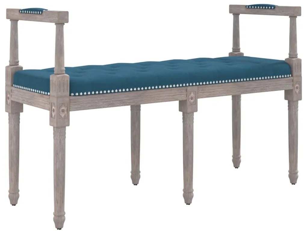 vidaXL Πάγκος Μπλε 110 x 40 x 70 εκ. Βελούδινος