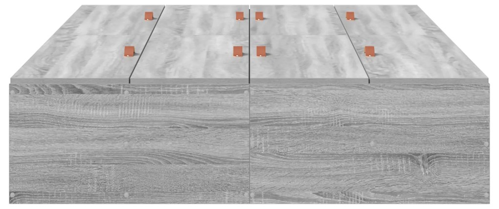 vidaXL Κρεβάτι Αποθήκευσης Γκρι Σονομα 120x200 εκ