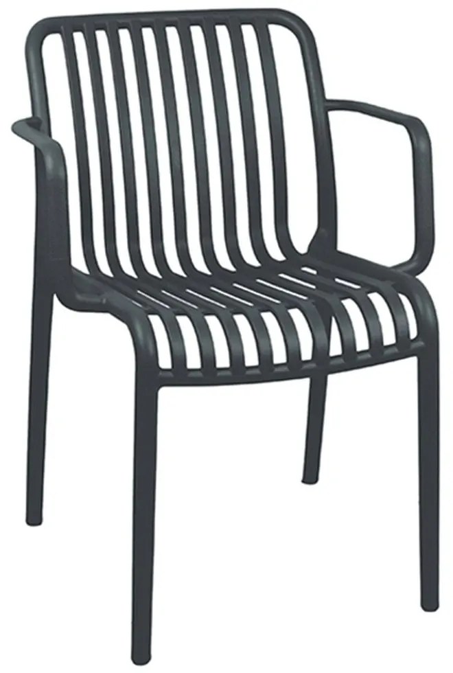 Πολυθρόνα Parma-S 21.0056.2 55x56x79cm Dark Grey Zita Plus