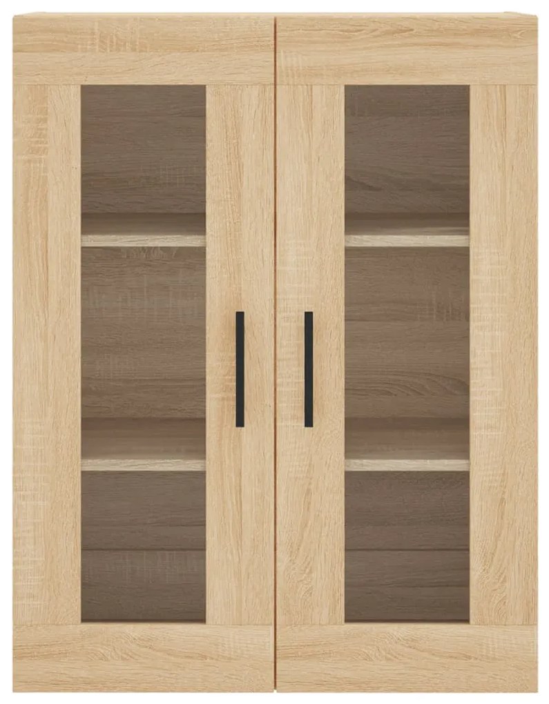 vidaXL Ντουλάπι Sonoma δρυς 69,5 x 34 x 180 εκ. από Επεξεργασμένο Ξύλο