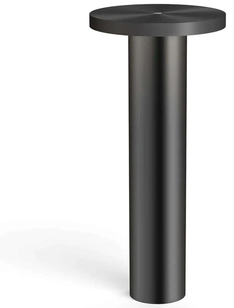 Φωτιστικό Επιτραπέζιο Επαναφορτιζόμενο Luci 10748 11,4x26cm Dim Led 150lm 2,1W Black Pablo Designs