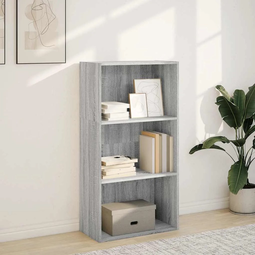 Βιβλιοθήκη Γκρι Sonoma 60x30x114 cm Ξύλινη κατασκευή - Γκρι