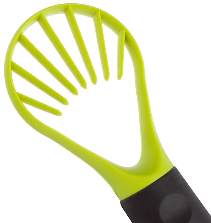 Καθαριστής και κόφτης αβοκάντο Trebonn AVOCADO 1523201, 20 cm, Μαλακή λαβή, Οπή για κρέμασμα, Μαύρο/Κίτρινο