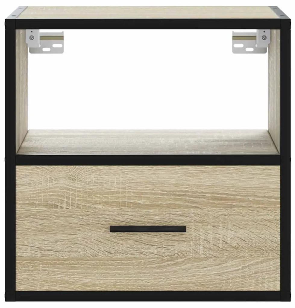 vidaXL Επίτοιχα κομοδίνα 2 τεμάχια Sonoma Oak 40x31x39,5 cm