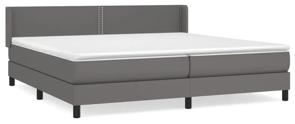 ΚΡΕΒΑΤΙ BOXSPRING ΜΕ ΣΤΡΩΜΑ ΓΚΡΙ 200X200 ΕΚ. ΣΥΝΘΕΤΙΚΟ ΔΕΡΜΑ 3130743