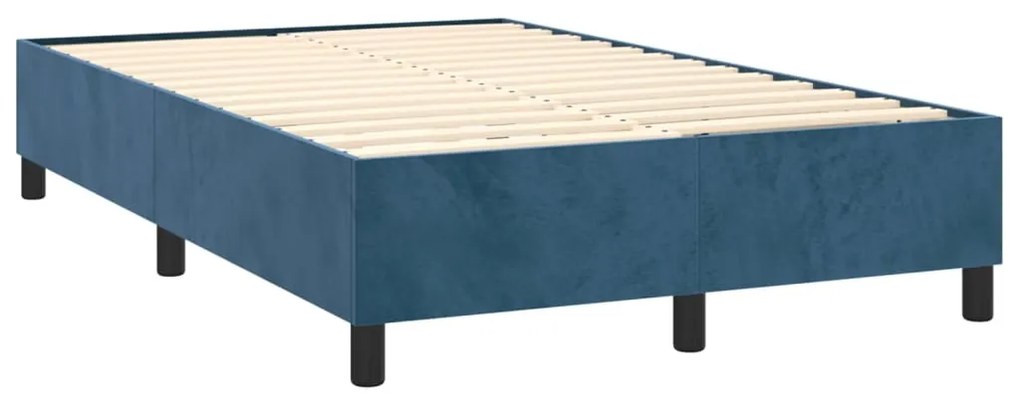 ΚΡΕΒΑΤΙ BOXSPRING ΜΕ ΣΤΡΩΜΑ ΣΚΟΥΡΟ ΜΠΛΕ 120X200 ΕΚ. ΒΕΛΟΥΔΙΝΟ 3143017