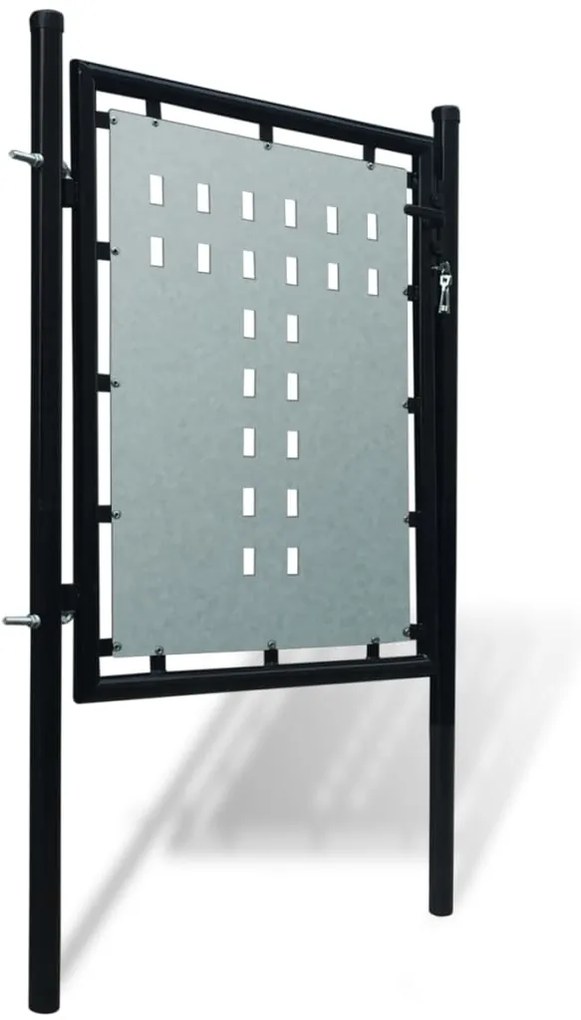 vidaXL Πόρτα με Μονή Πόρτα Μαύρη 100x75 εκ.