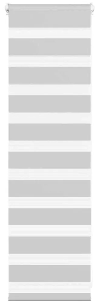 vidaXL Ζέβρα τυφλή Ανοιχτό Γκρι Πλάτος υφάσματος 40,9 εκ. Πολυεστέρας