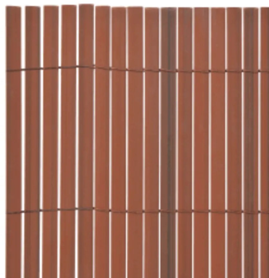 vidaXL Περίφραξη Κήπου Διπλής Όψης Καφέ 110 x 500 εκ.