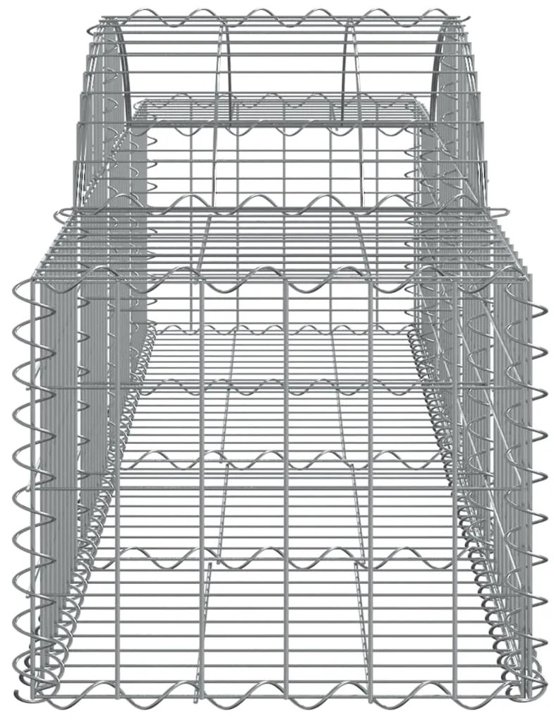 vidaXL Συρματοκιβώτια Τοξωτά 8 τεμ. 200x50x40/60 εκ. Γαλβαν. Ατσάλι