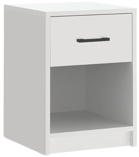 Κομοδίνο Scoty Megapap χρώμα λευκό 40,2x35,3x55εκ.