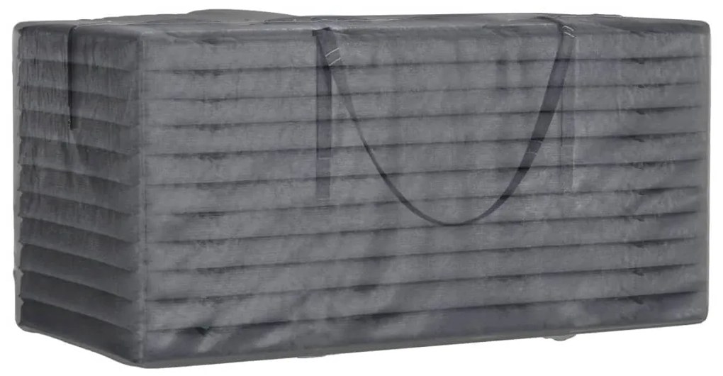 vidaXL Τσάντα Αποθ. Μαξιλαριών Κήπου Μαύρη 150x75x75 εκ. Πολυαιθυλένιο