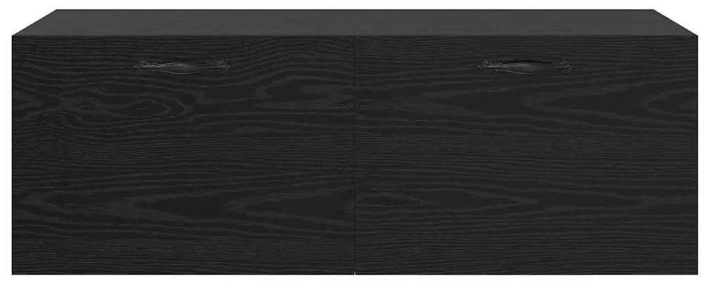 vidaXL Ντουλάπα Τοίχου Επιτοίχιο Μαύρη δρυς 100 x 36.5 x 35 cm
