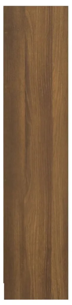 vidaXL Βιβλιοθήκη Καφέ Δρυς 60 x 24 x 109 εκ. από Επεξεργασμένο Ξύλο