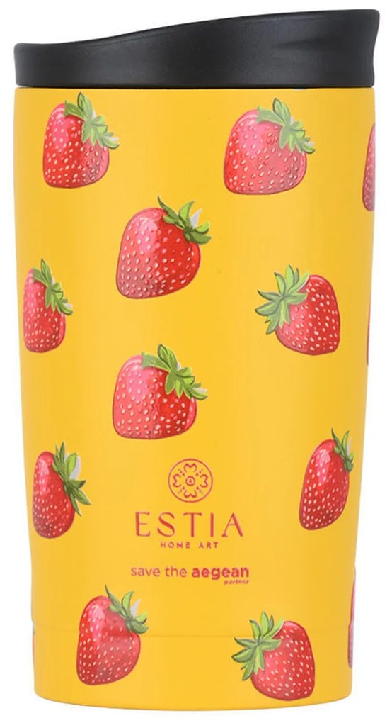 Θερμός Travel Mug Save The Aegean Berry Bright 350ml Estia 01-31862