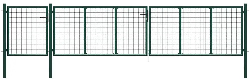 Πόρτα Κήπου Πράσινη 500x75 εκ. από Ατσάλι