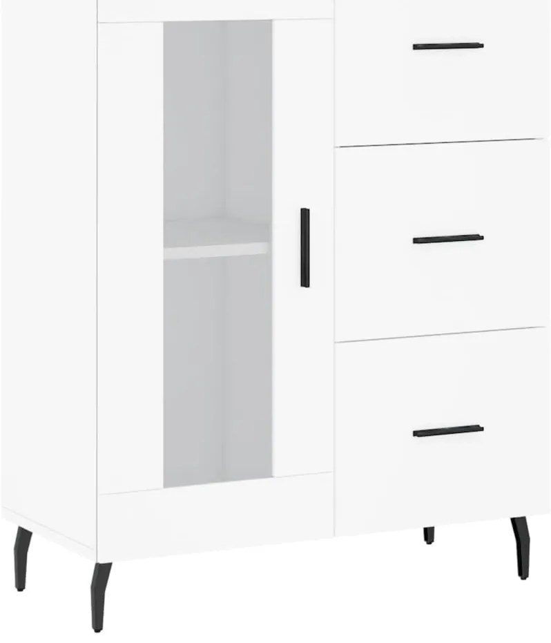 vidaXL Ντουλάπι Λευκό 69,5x34x180 εκ. από Επεξεργασμένο Ξύλο