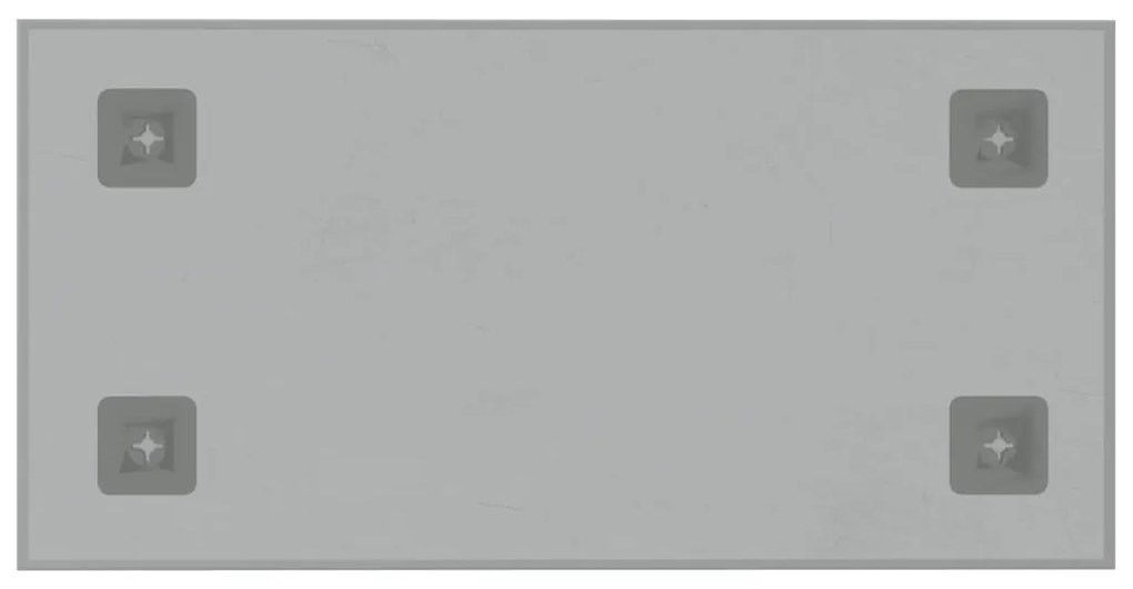 vidaXL Πίνακας Επιτοίχιος Μαγνητικός Λευκός 40 x 20 εκ. Ψημένο Γυαλί
