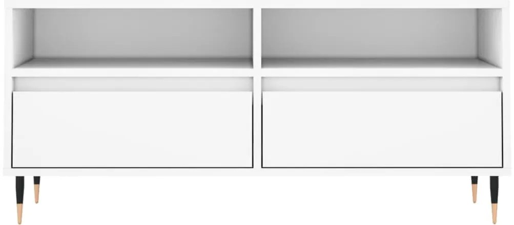 vidaXL Έπιπλο Τηλεόρασης Λευκό 100x34,5x44,5 εκ. Επεξεργασμένο Ξύλο