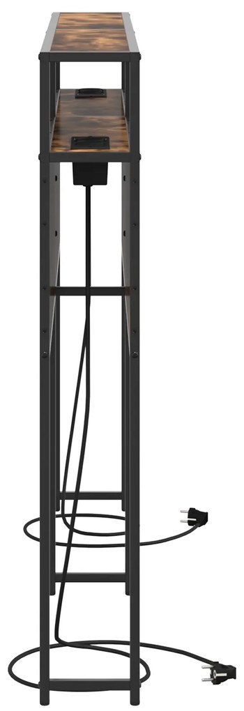 vidaXL Κεφαλάρι Αποθήκης Καπνιστή δρυς 120 cm Επεξεργασμένο ξύλο