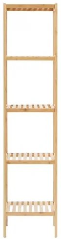 VEVOR Corner Standing Bookshelf 5-Tier Bamboo Ladder Narrow Shelf Plant Stand