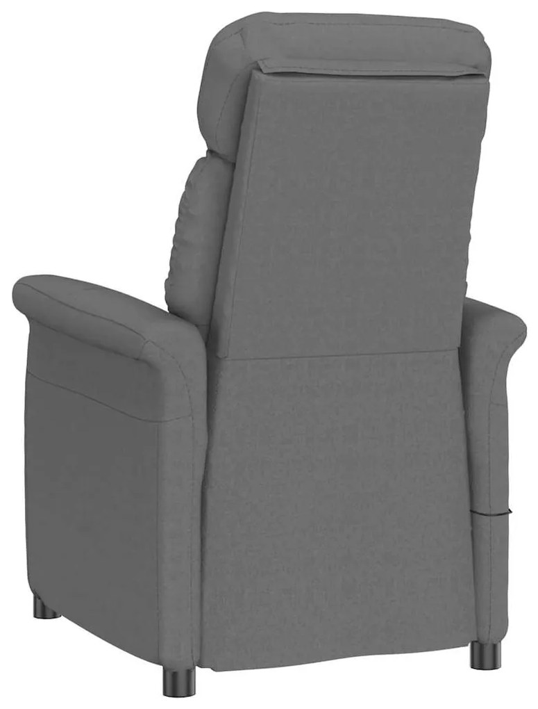 vidaXL Καρέκλα μασάζ Σκούρο γκρι 70.5 x 96.5 x 95 cm Πολυεστέρας
