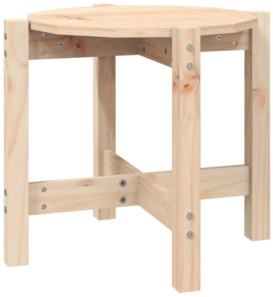 vidaXL Τραπεζάκι Σαλονιού Ø 52,5x45 εκ. από Μασίφ Ξύλο Πεύκου