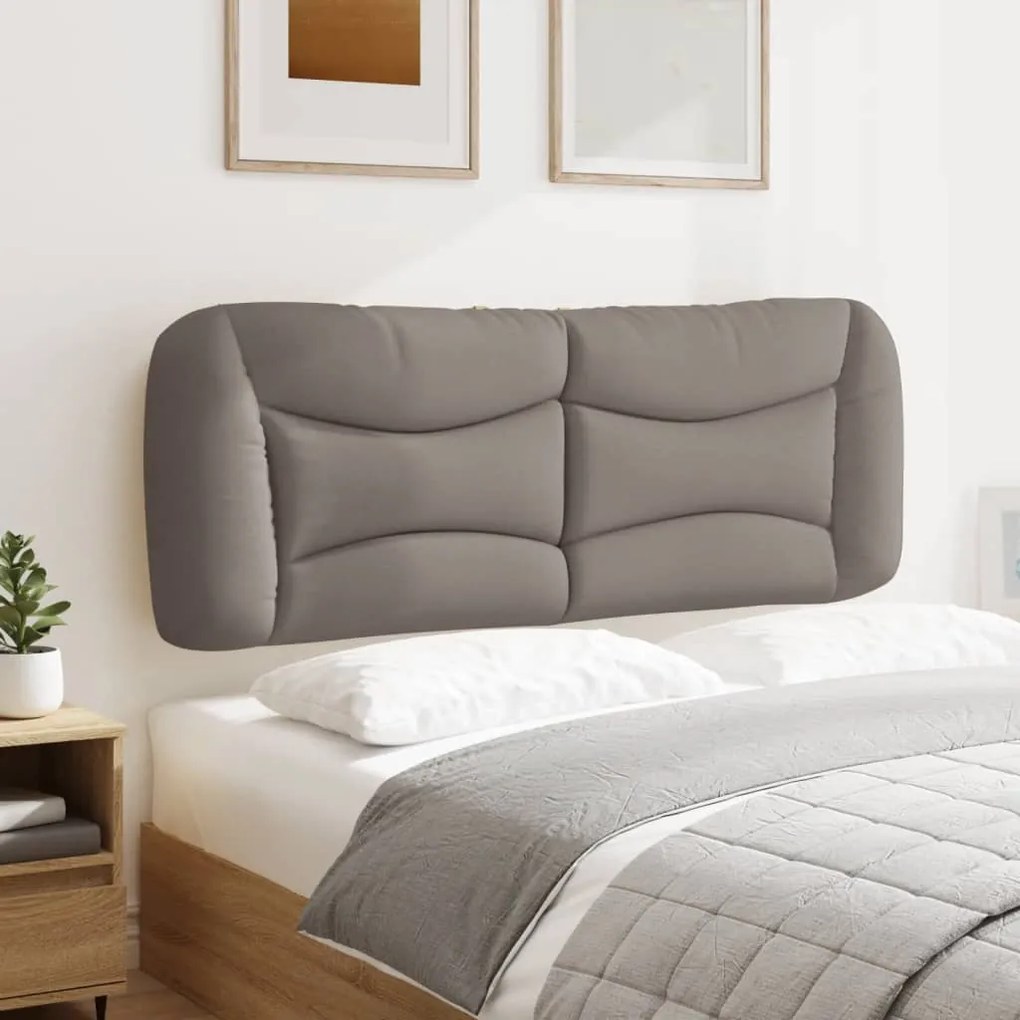 vidaXL Μαξιλάρι για Κεφαλάρι Μαύρο Taupe 140 εκ. Υφασμάτινο