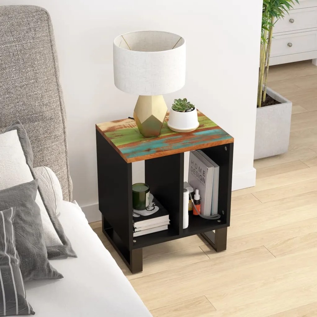 vidaXL Βοηθητικό Τραπέζι 40x31x46 εκ. Μασίφ Ανακυκλ. &amp; Επεξ. Ξύλο
