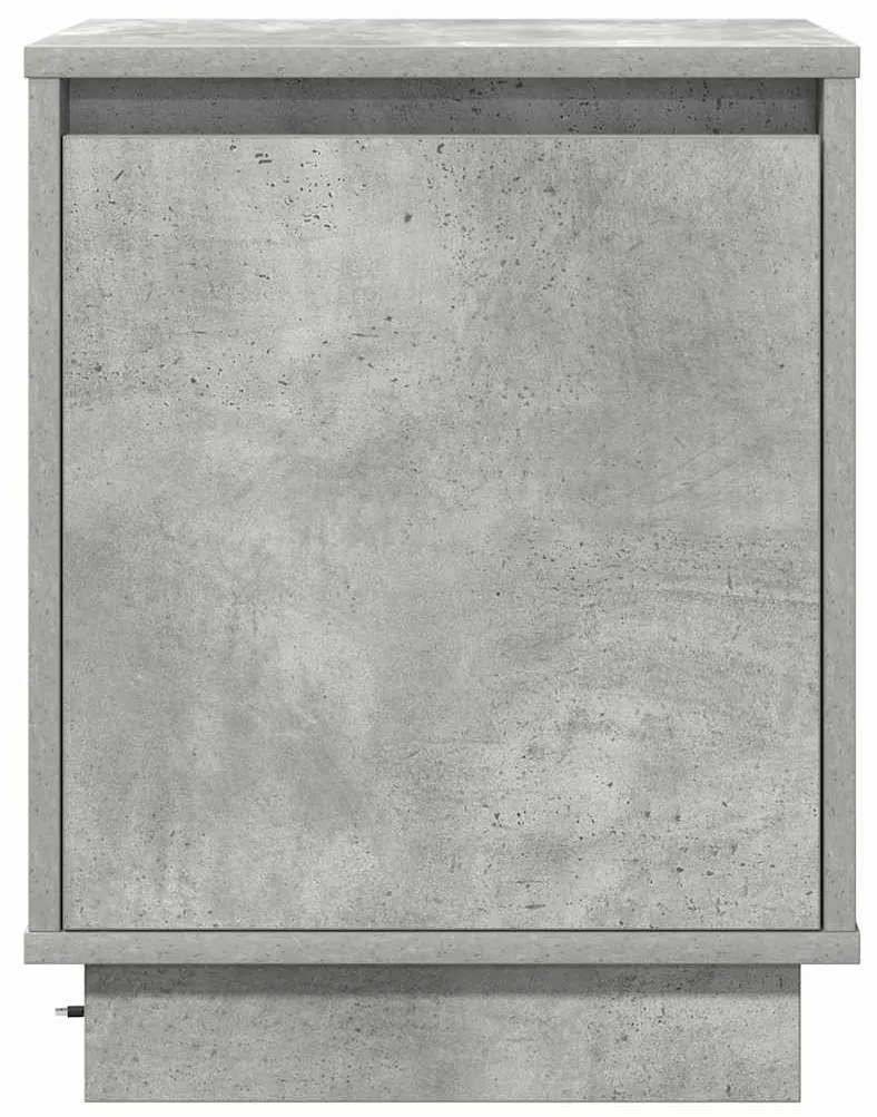 vidaXL Κομοδίνο με Γκρι σκυροδέματος 39 x 34.5 x 50 εκ.