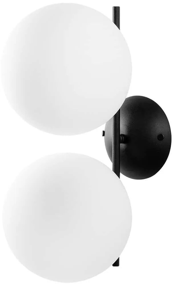 Φωτιστικό Τοίχου - Απλίκα Luminar 521SHN2246 20x27x42cm 2xG9 10W Black-White Opviq