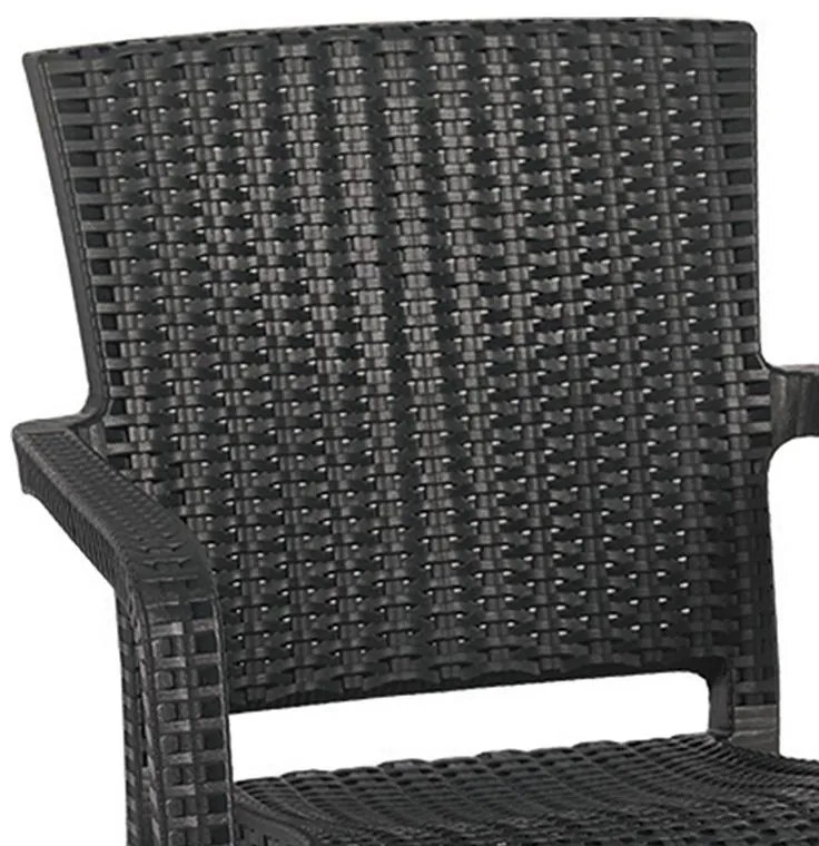 Καρέκλα - Πολυθρόνα Halcyon PP ανθρακί 57.5x59.5x86 εκ.