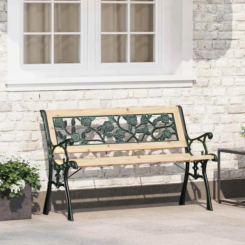 vidaXL παγκάκι Καφέ 116 x 54 x 73 εκ. ξύλο