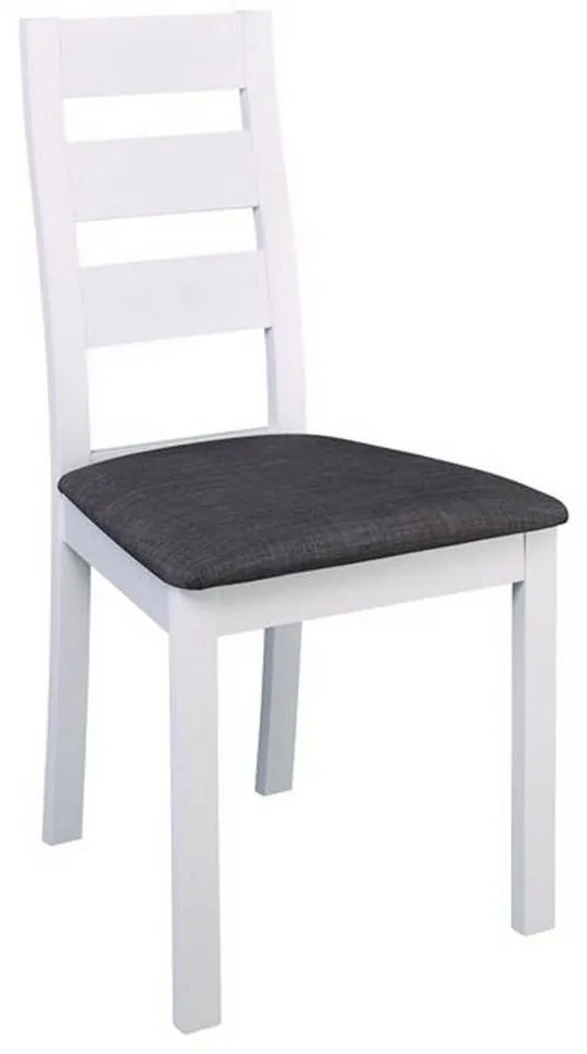 Καρέκλα Miller White/Grey Ε782,2 45x52x97cm Σετ 2τμχ Wood, Fabric