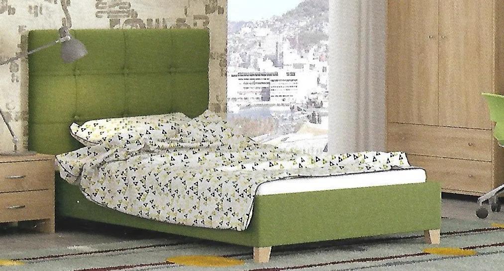 Κρεβάτι Νο64 90x200 Πράσινο ΣΒ8-64-342
