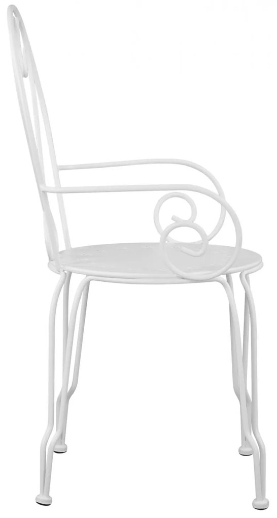 Καρέκλα - Πολυθρόνα AMORE C5008.12 Μεταλλική Λευκή 49x48x90 εκ. 49x48x90 εκ.